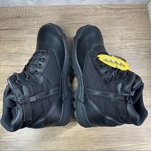 Original SWAT~Men's~Classic 6" Side Zip Black Leather Boots~(116401)~Size 12 - Picture 6 of 10